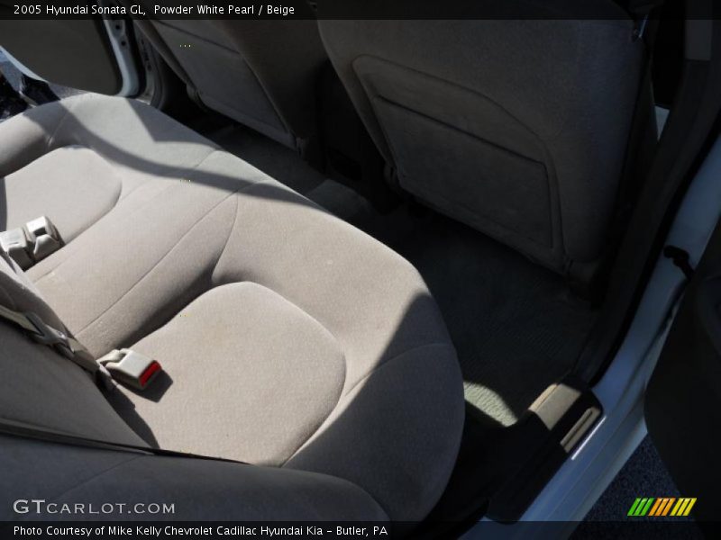 Powder White Pearl / Beige 2005 Hyundai Sonata GL