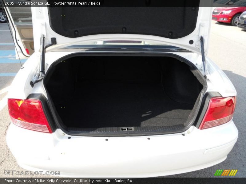 Powder White Pearl / Beige 2005 Hyundai Sonata GL