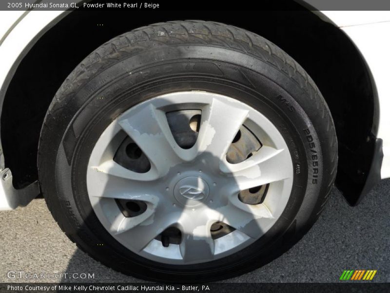 Powder White Pearl / Beige 2005 Hyundai Sonata GL