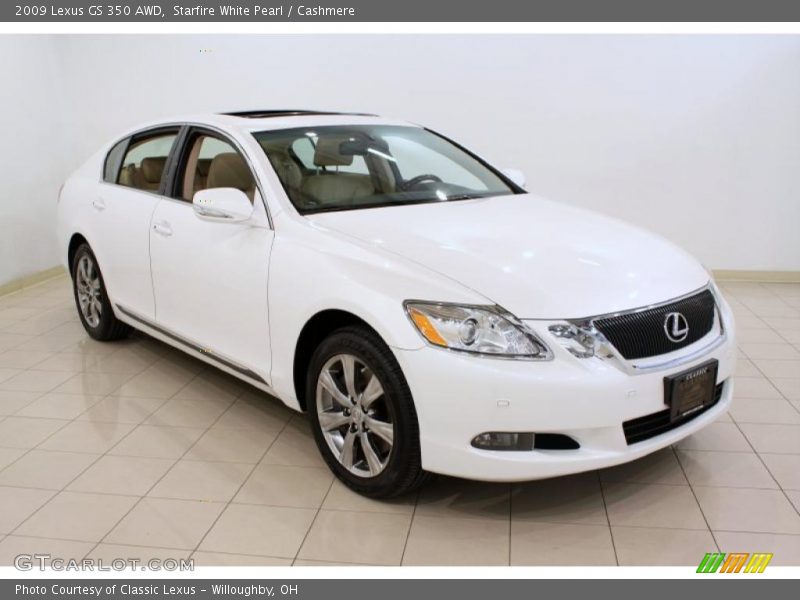 Starfire White Pearl / Cashmere 2009 Lexus GS 350 AWD