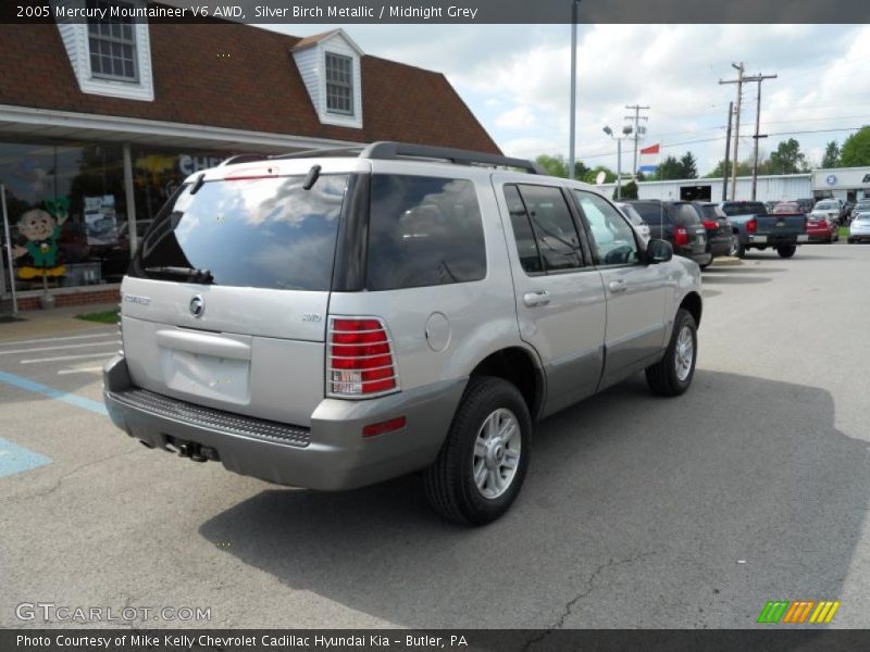 Silver Birch Metallic / Midnight Grey 2005 Mercury Mountaineer V6 AWD