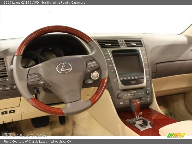 Starfire White Pearl / Cashmere 2009 Lexus GS 350 AWD