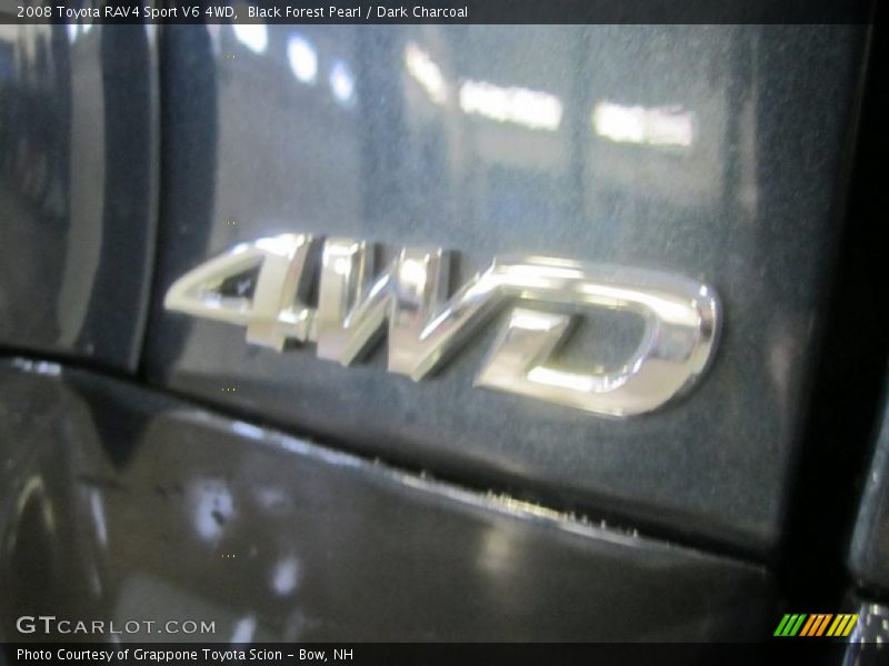 Black Forest Pearl / Dark Charcoal 2008 Toyota RAV4 Sport V6 4WD