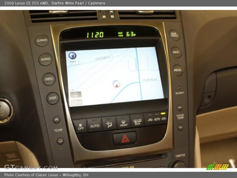 Starfire White Pearl / Cashmere 2009 Lexus GS 350 AWD