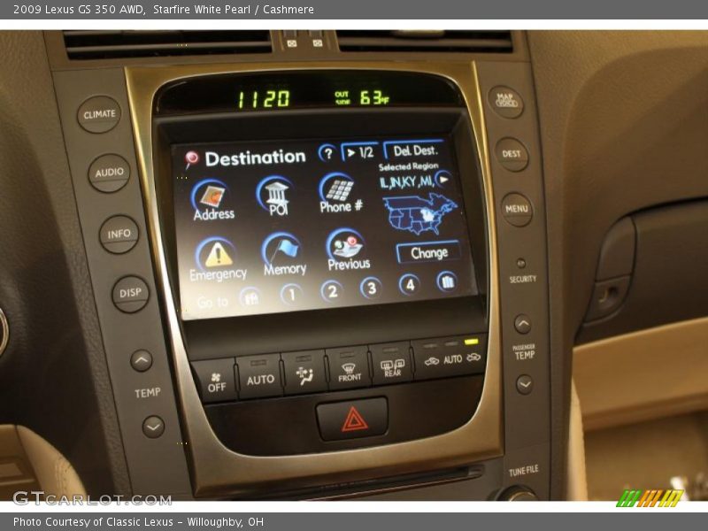 Starfire White Pearl / Cashmere 2009 Lexus GS 350 AWD