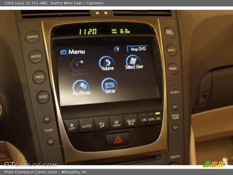 Starfire White Pearl / Cashmere 2009 Lexus GS 350 AWD