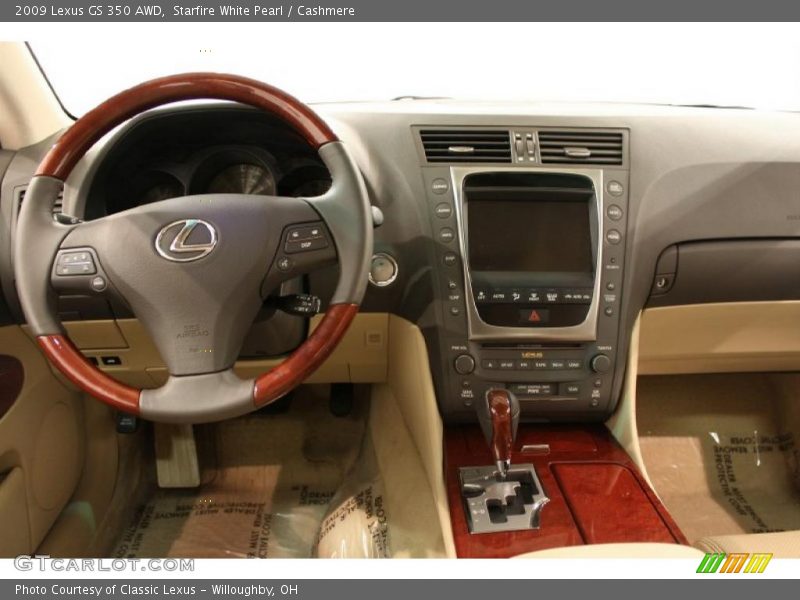 Starfire White Pearl / Cashmere 2009 Lexus GS 350 AWD
