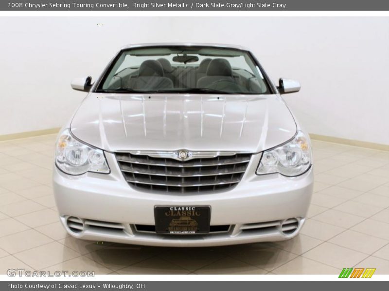 Bright Silver Metallic / Dark Slate Gray/Light Slate Gray 2008 Chrysler Sebring Touring Convertible