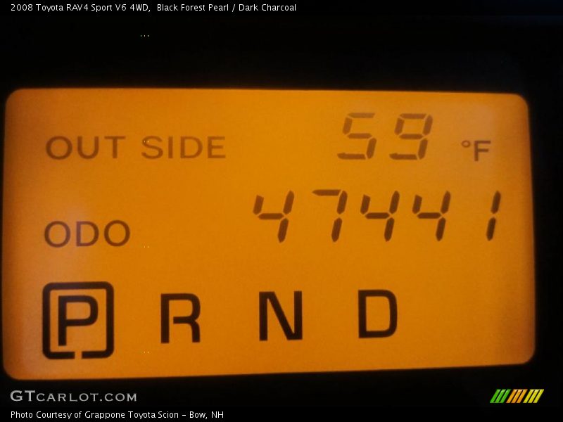 Black Forest Pearl / Dark Charcoal 2008 Toyota RAV4 Sport V6 4WD