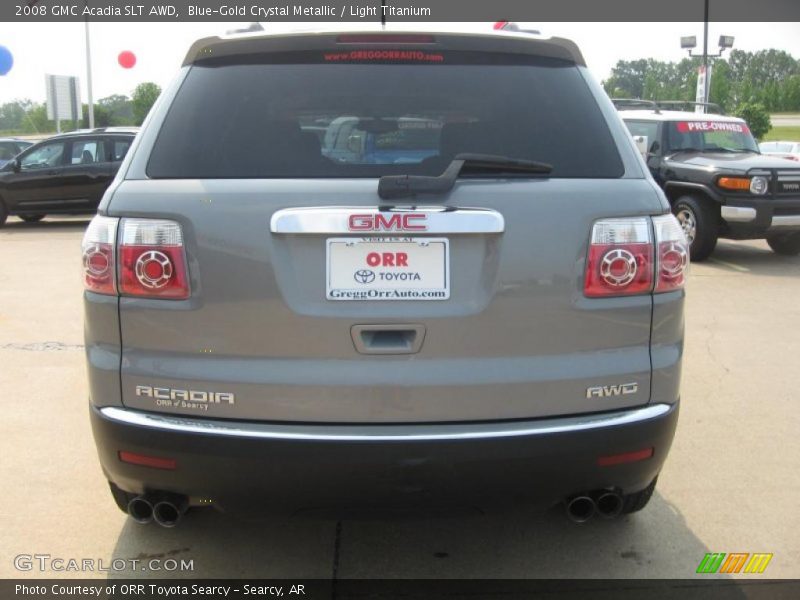 Blue-Gold Crystal Metallic / Light Titanium 2008 GMC Acadia SLT AWD