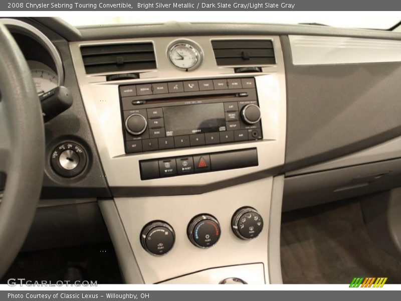 Controls of 2008 Sebring Touring Convertible