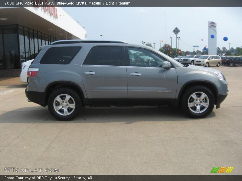 Blue-Gold Crystal Metallic / Light Titanium 2008 GMC Acadia SLT AWD