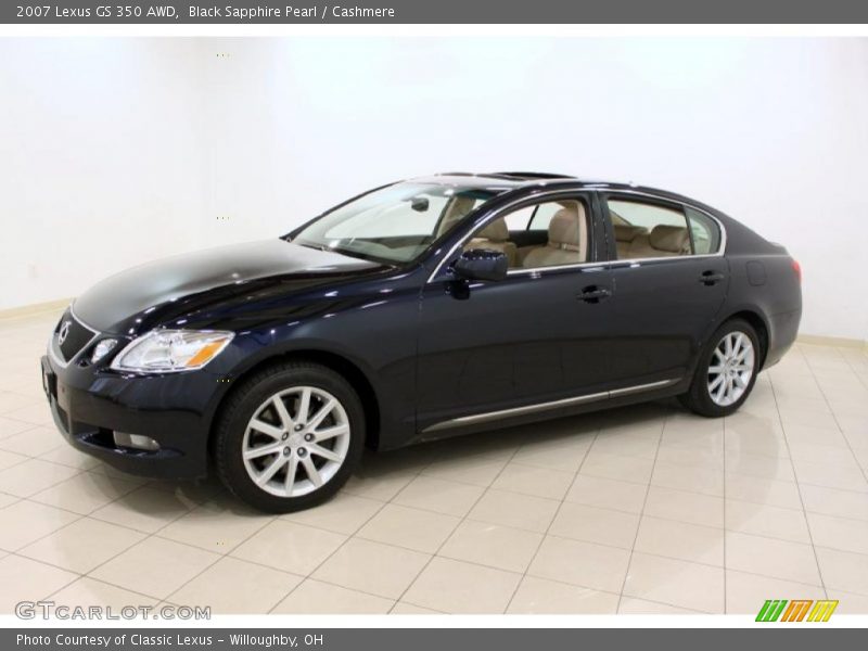 Black Sapphire Pearl / Cashmere 2007 Lexus GS 350 AWD