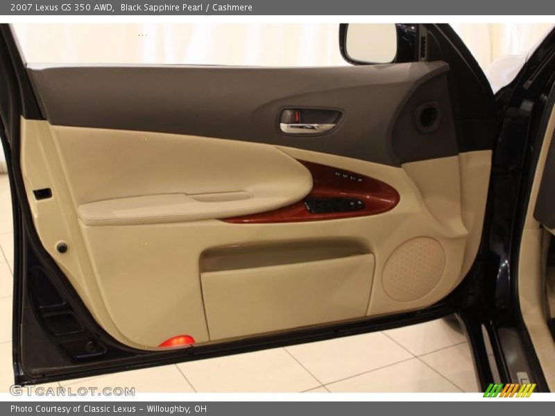 Black Sapphire Pearl / Cashmere 2007 Lexus GS 350 AWD