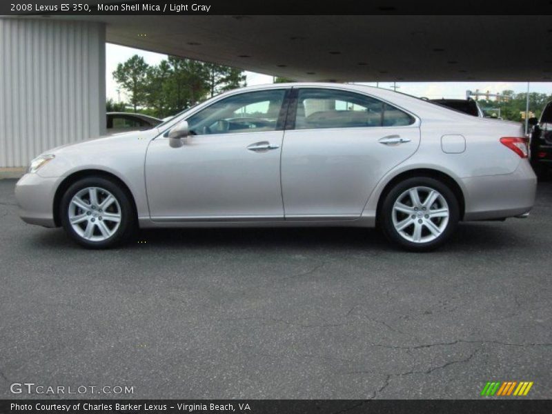 Moon Shell Mica / Light Gray 2008 Lexus ES 350