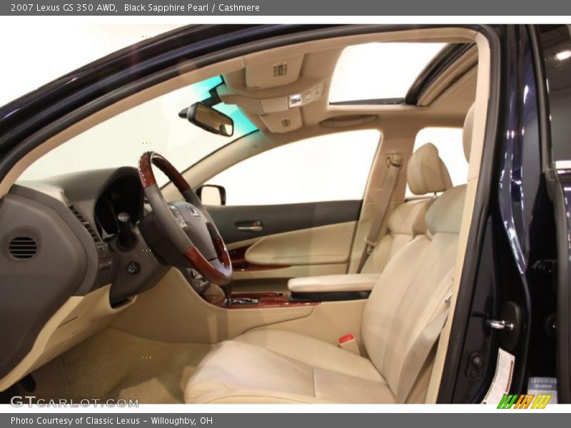 Black Sapphire Pearl / Cashmere 2007 Lexus GS 350 AWD