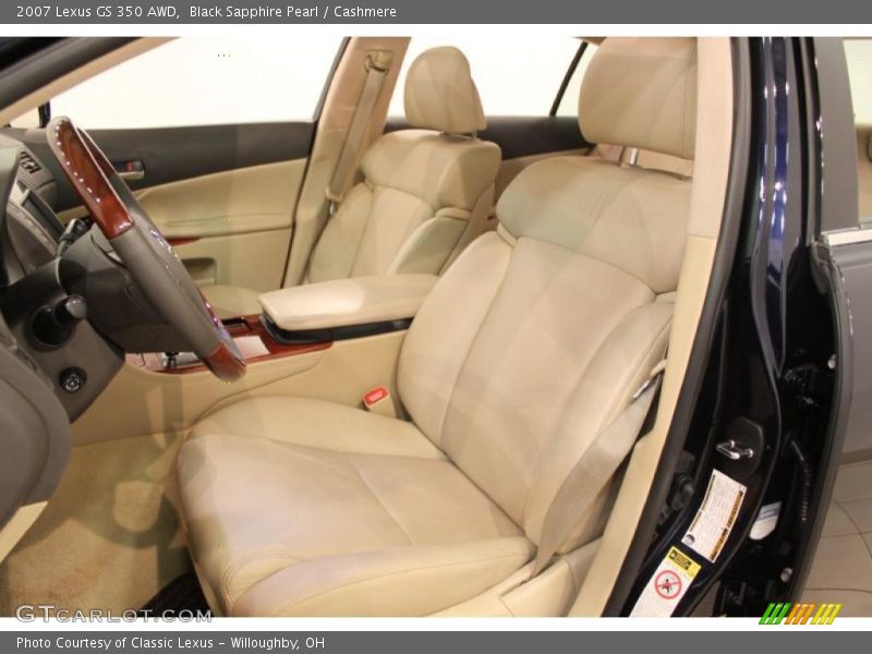 Black Sapphire Pearl / Cashmere 2007 Lexus GS 350 AWD