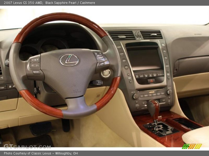 Black Sapphire Pearl / Cashmere 2007 Lexus GS 350 AWD