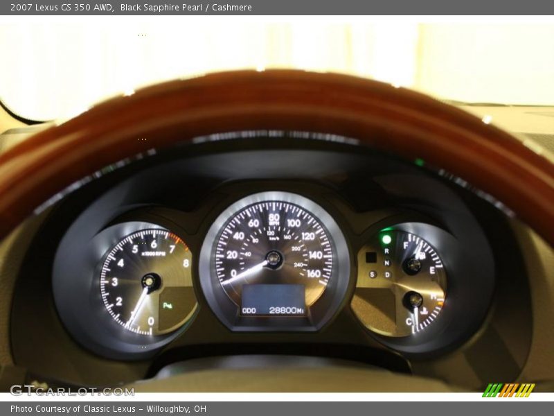 Black Sapphire Pearl / Cashmere 2007 Lexus GS 350 AWD