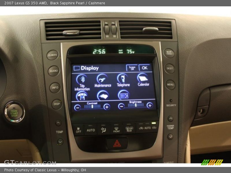 Black Sapphire Pearl / Cashmere 2007 Lexus GS 350 AWD