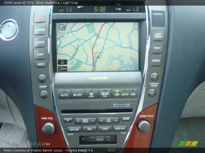 Moon Shell Mica / Light Gray 2008 Lexus ES 350