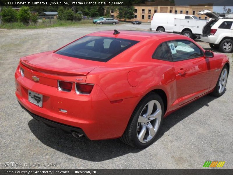 Inferno Orange Metallic / Black 2011 Chevrolet Camaro LT/RS Coupe