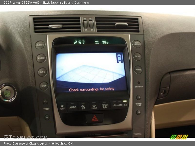 Black Sapphire Pearl / Cashmere 2007 Lexus GS 350 AWD