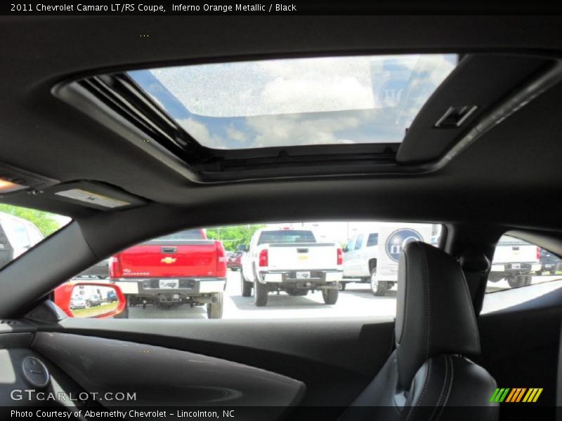 Inferno Orange Metallic / Black 2011 Chevrolet Camaro LT/RS Coupe