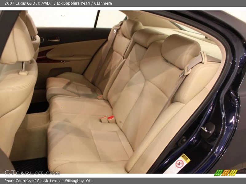 Black Sapphire Pearl / Cashmere 2007 Lexus GS 350 AWD