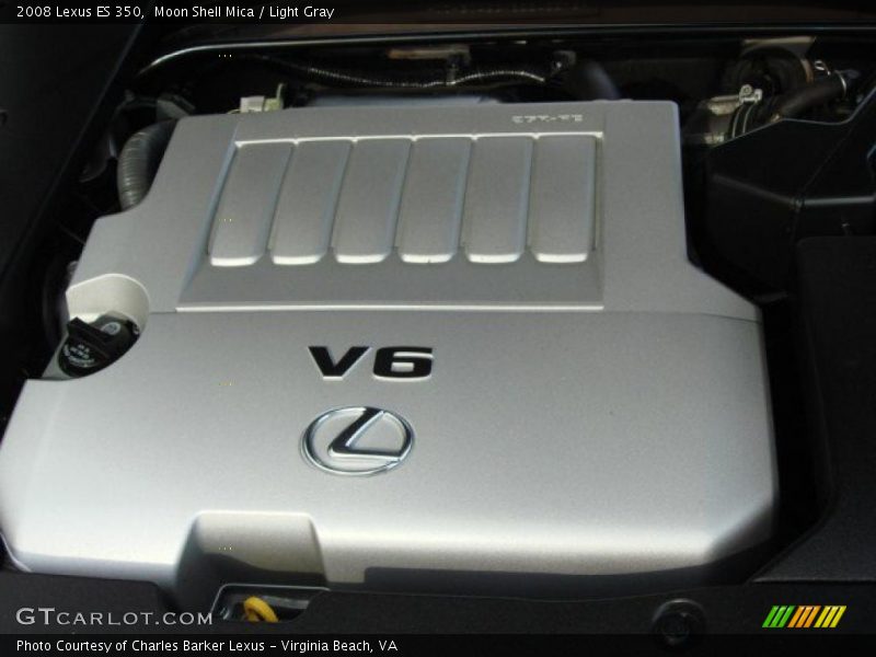 Moon Shell Mica / Light Gray 2008 Lexus ES 350