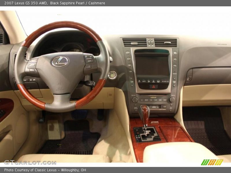Black Sapphire Pearl / Cashmere 2007 Lexus GS 350 AWD