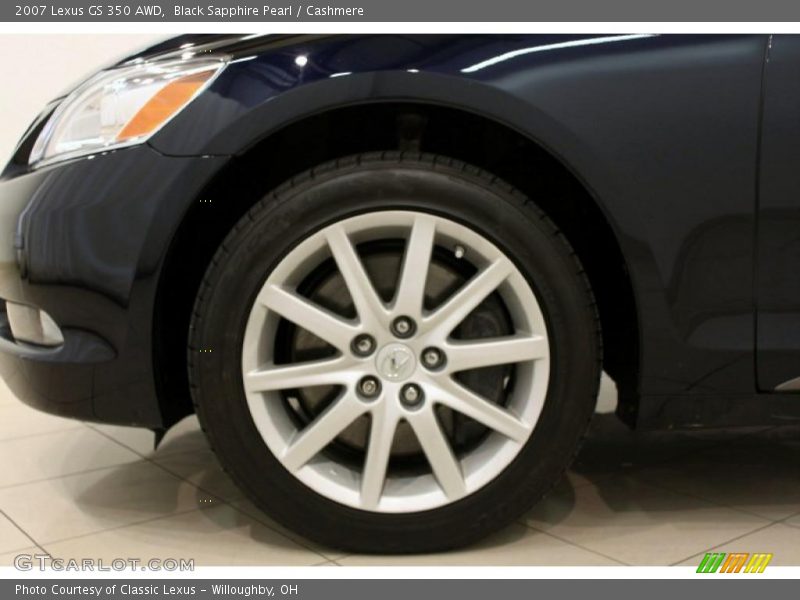Black Sapphire Pearl / Cashmere 2007 Lexus GS 350 AWD