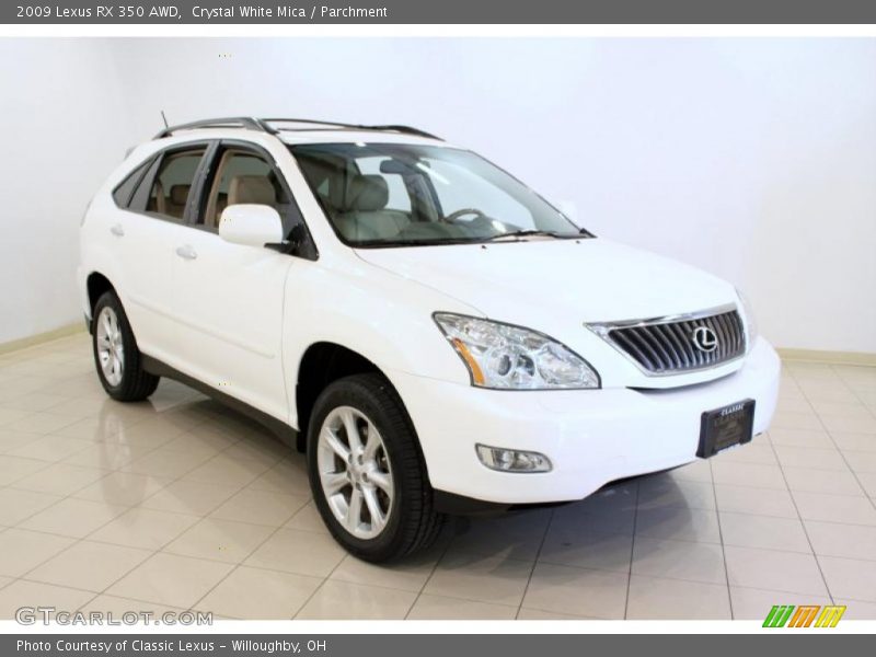 Crystal White Mica / Parchment 2009 Lexus RX 350 AWD