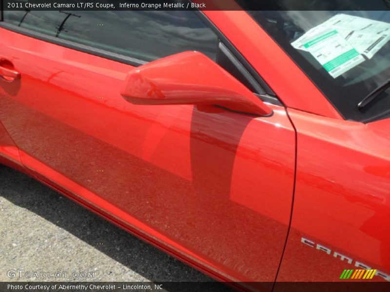 Inferno Orange Metallic / Black 2011 Chevrolet Camaro LT/RS Coupe
