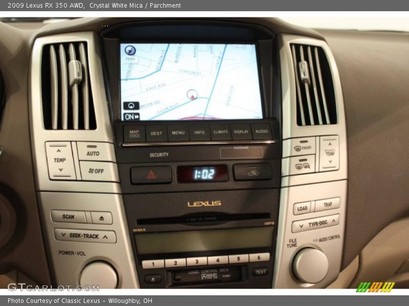 Crystal White Mica / Parchment 2009 Lexus RX 350 AWD