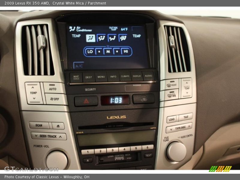 Crystal White Mica / Parchment 2009 Lexus RX 350 AWD