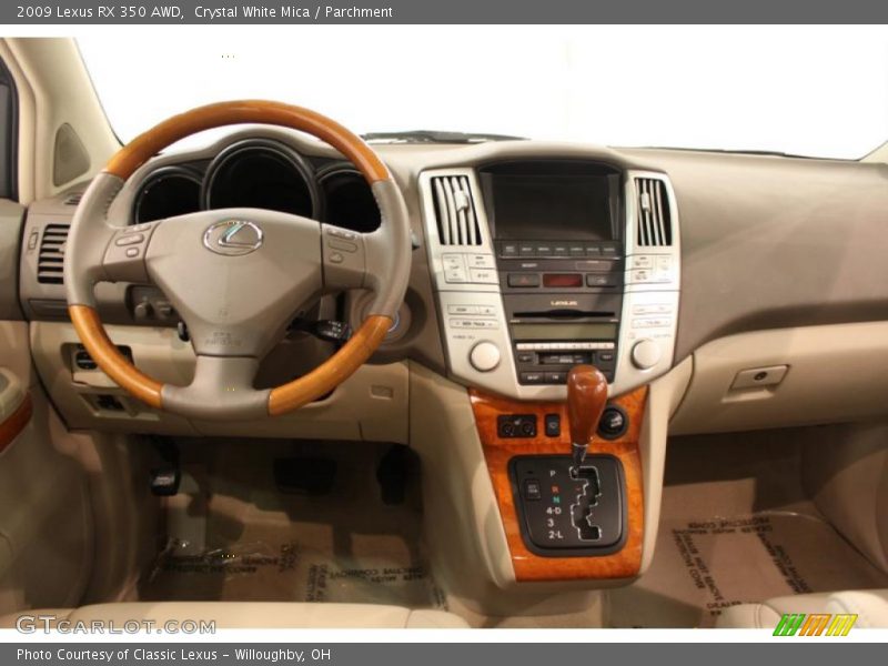 Crystal White Mica / Parchment 2009 Lexus RX 350 AWD