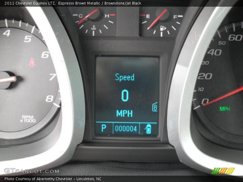 Espresso Brown Metallic / Brownstone/Jet Black 2011 Chevrolet Equinox LTZ