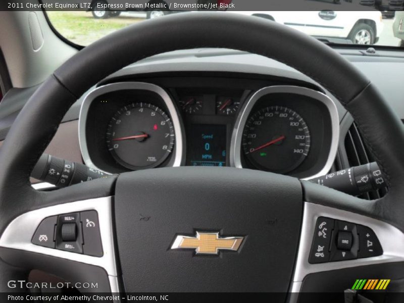 Espresso Brown Metallic / Brownstone/Jet Black 2011 Chevrolet Equinox LTZ