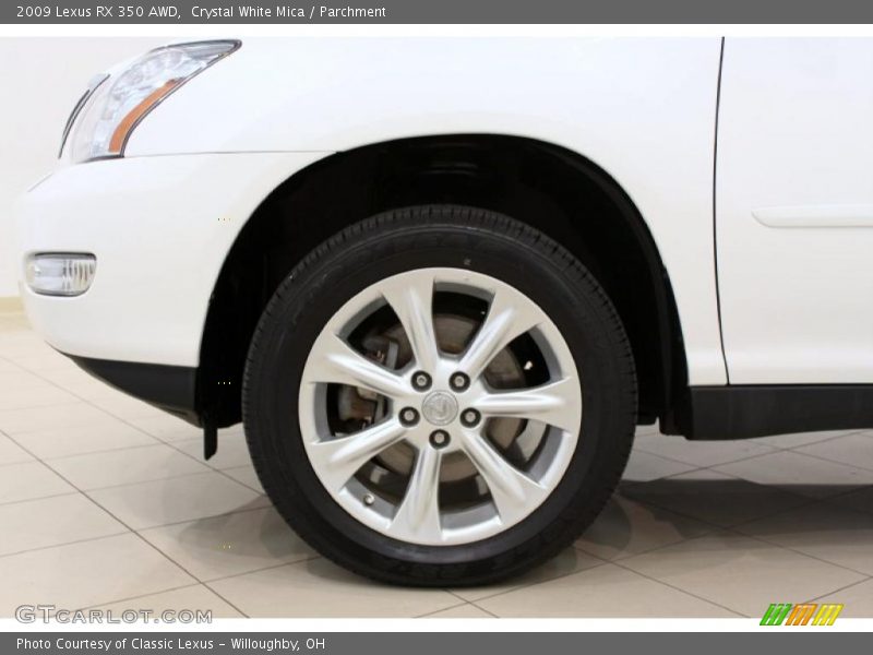 Crystal White Mica / Parchment 2009 Lexus RX 350 AWD