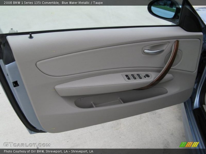 Blue Water Metallic / Taupe 2008 BMW 1 Series 135i Convertible