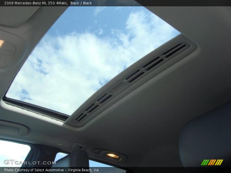 Black / Black 2009 Mercedes-Benz ML 350 4Matic