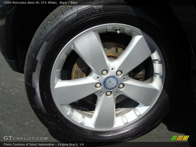 Black / Black 2009 Mercedes-Benz ML 350 4Matic