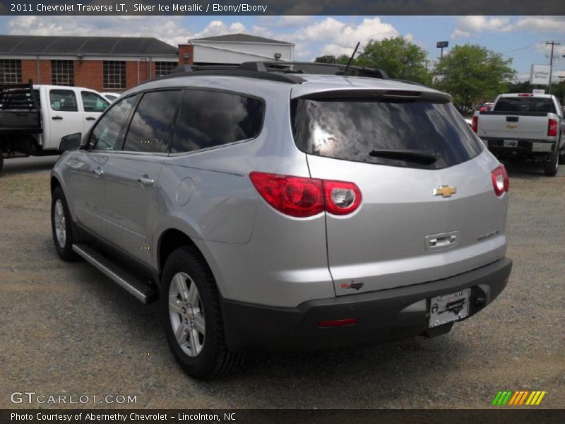 Silver Ice Metallic / Ebony/Ebony 2011 Chevrolet Traverse LT