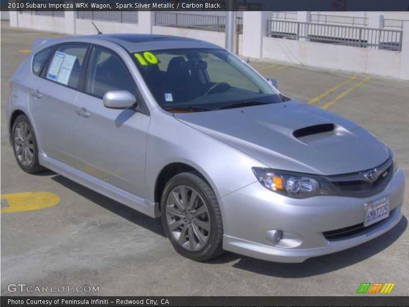Spark Silver Metallic / Carbon Black 2010 Subaru Impreza WRX Wagon