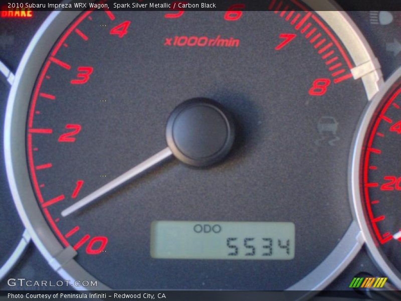 Spark Silver Metallic / Carbon Black 2010 Subaru Impreza WRX Wagon