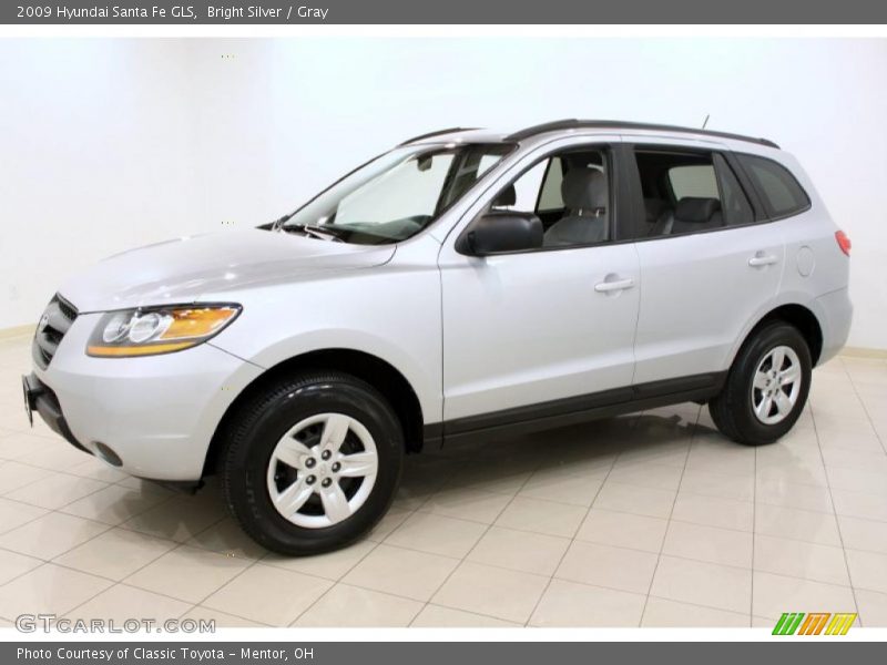 Bright Silver / Gray 2009 Hyundai Santa Fe GLS