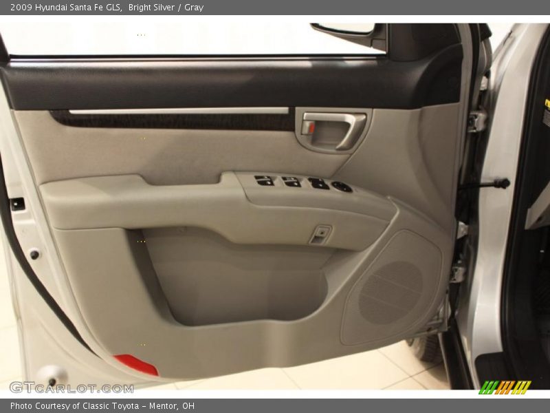 Bright Silver / Gray 2009 Hyundai Santa Fe GLS