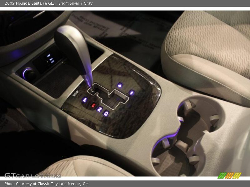 Bright Silver / Gray 2009 Hyundai Santa Fe GLS