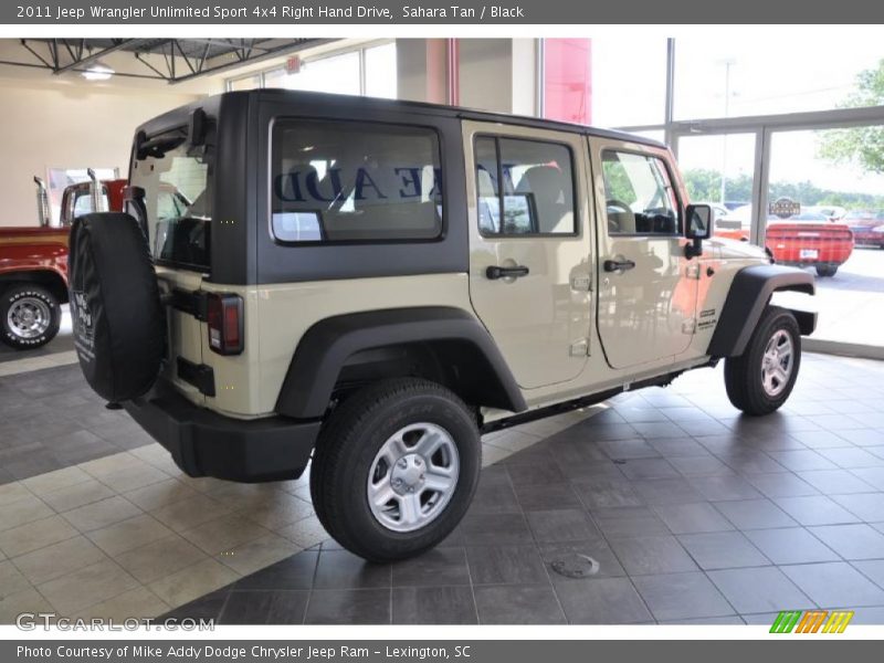 Sahara Tan / Black 2011 Jeep Wrangler Unlimited Sport 4x4 Right Hand Drive